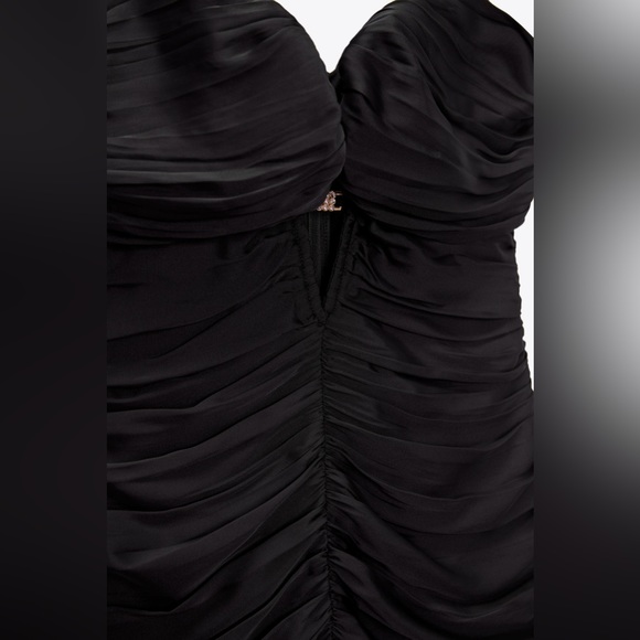 🇺🇸NWT ZARA DRAPED MINI DRESS - Picture 8 of 8